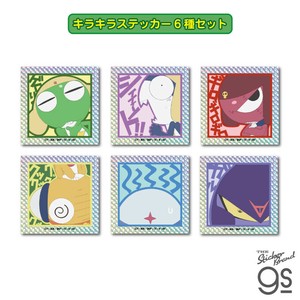 【全6種セット】 ケロロ軍曹 キラキラステッカー アニメ 漫画 カエル スマホ キャラクター グッズ KRRSET02