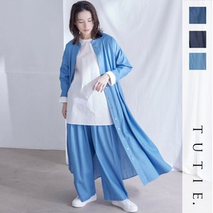 Denim Full-Length Pant Tuck Pants Cotton