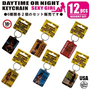 セクシー アクリル キーチェーン　6種各2　12pcsセット販売　アメリカン雑貨　SEXY GIRL KEYCHAIN