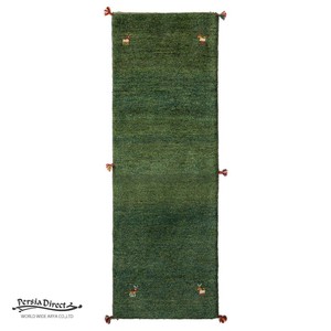 ギャッベ　ペルシャ　イラン　オーガニックウール　絨毯　細長いサイズM (約50×150cm）53×152cm G1606_RE