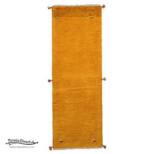 ギャッベ　ペルシャ　イラン　オーガニックウール　絨毯　細長いサイズM (約50×150cm）51×145cm G1611_YE