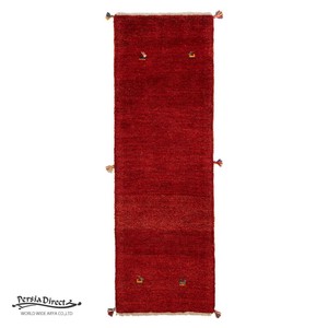ギャッベ　ペルシャ　イラン　オーガニックウール　絨毯　細長いサイズM (約50×150cm）50×148cm G1617_RE