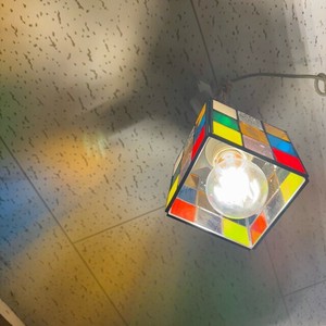 Light Bulb Colorful Square