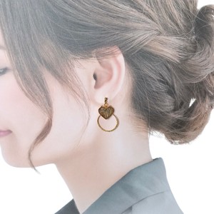 Pierced Earrings Gold Post