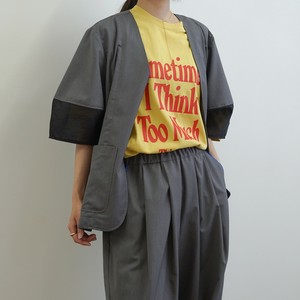 【GRNのみ5月中旬入荷】ビックシルエットカラーロゴTee（ホワイト・グレー・イエロー・ブルー・グリーン）