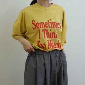 【GRNのみ5月中旬入荷】ビックシルエットカラーロゴTee（ホワイト・グレー・イエロー・ブルー・グリーン）