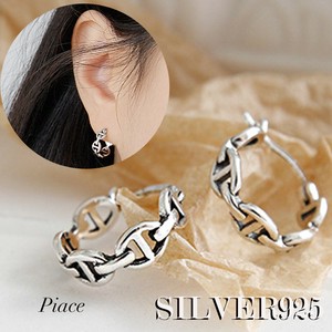 Pierced Earrings Silver Post One size fits all Unisex