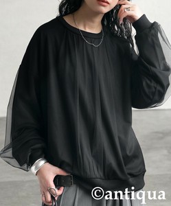2025SS新作！[アンティカ] チュール付トップス レディース トップス 長袖 【ALL】
