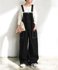 [antiqua] Jumpsuit/Romper Salopettes Ladies fashion Stitch Unisex Men's