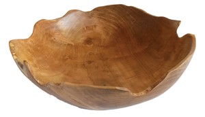 【予約販売】チークウッド　ナチュラルボウル　M