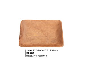 【予約販売】アカシアWOOD　スクエアプレート