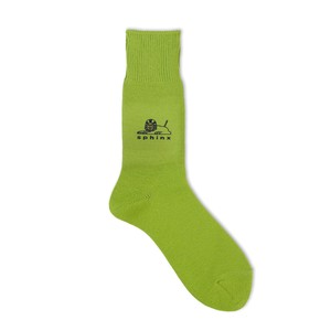 nego socks sphinx　転写イラストCREW SOCKS　日本製