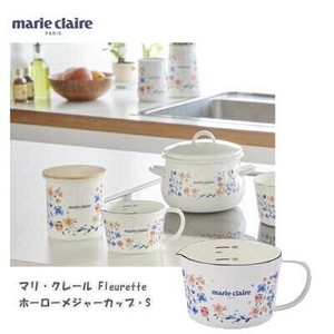 Yutaka-horo Enamel Measuring Cup Fleur