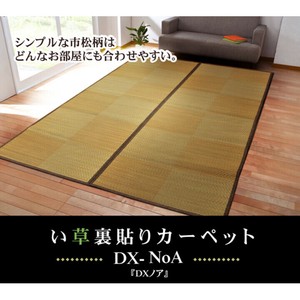 い草花ござカーペット 『DXノア 裏貼CP』 ブラウン 江戸間4.5畳(約261×261cm) (裏:不織布） 『ノア』