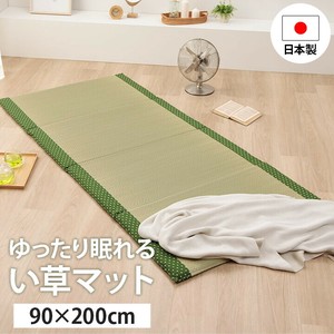 寝具 マット マットレス い草 コンパクト 調湿効果 抗菌防臭 グリーン 90×200cm 『詩織』
