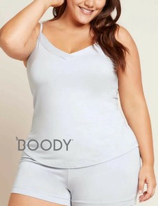〈快適スリープウェア〉【BOODY（ブーディー）】グッドナイト スリープ キャミ　ダーブ（ライトブルー）