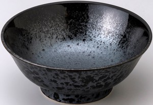 黒真珠　6.8高台ラーメン丼　美濃焼 日本製　和食器 陶器
