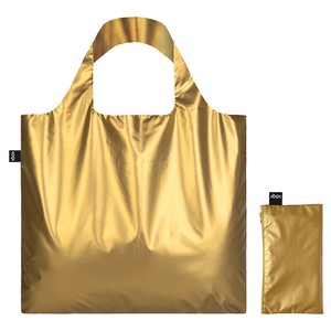 LOQIエコバッグ　METALLIC GOLD BAG