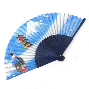 Japanese Fan Mount Fuji Silk Folding Fan