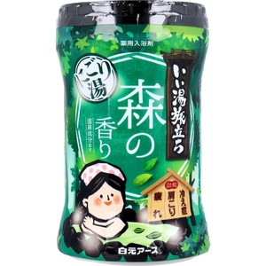 いい湯旅立ち 薬用入浴剤 にごり湯 森の香り 600g