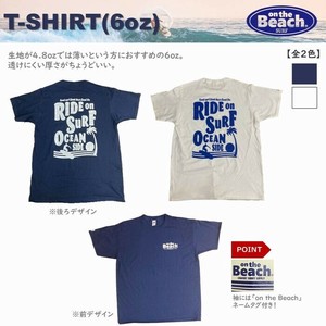 オンザビーチ on the Beach【6オンス / Tシャツ / RIDE ON SURF】全2色  OTB-T18sp