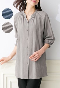 Button Shirt/Blouse Tunic Blouse