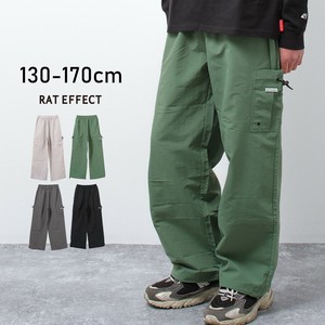 【2025春】ナイロンワイドカーゴパンツ ボトムス 長ズボン 子供服 男の子 小学生 中学生