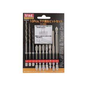 trad　10P下穴錐&ビットセット　DT4C　000091