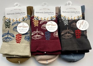 Crew Socks Organic Floral Pattern Cotton [S/S NEW]