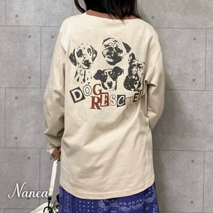 T-shirt Back Print Graphic Dog