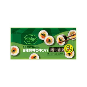 冷凍 bibigo ひとくちで美味しい6種具材のキンパ 250g 韓国風のり巻 冷凍出荷