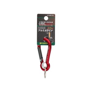 DT　アルミカラビナ　O環付き　7mm　レッドXガンメタS　DT-AKO-272　360382