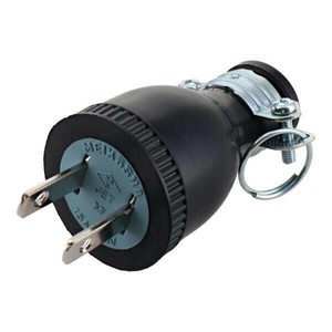 H&H　ゴムプラグ(2P)　15A×125V　HP-1　431401