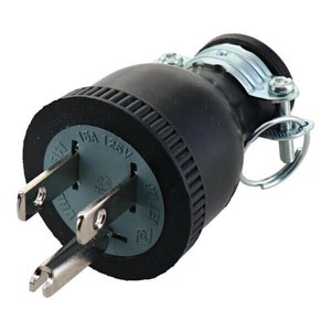 H&H　ゴムプラグ(接地付)　15A×125V　HP-3　431403