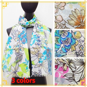 Stole Flower Floral Pattern Cotton [S/S NEW]