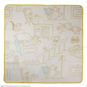 【トム＆ジェリー】【トムとジェリー】ラグマット 約2帖用 ふんわり ふわふわフランネルラグ 正方形