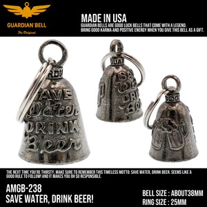 ガーディアンベル　USA　BEER　ビール　バイカー　キーホルダー　お守り　ラッキーベル