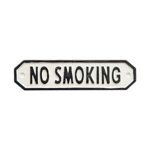 63589 サインプレート NO SMOKING ホワイト