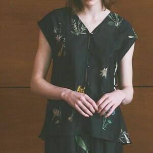 Button Shirt/Blouse Flower Print 2-way Blouse Vintage [2025 NEW]