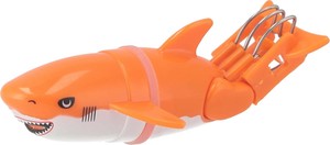 泳ぐサメ 幅18.5×奥行13.5×高さ4.5㎝ オレンジ お風呂遊び 水遊び おもちゃ ナノフィッシュ OD