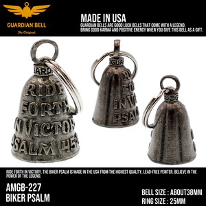 ガーディアンベル　USA　PSALM 45　バイカー　キーホルダー　お守り　ラッキーベル
