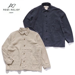 レミ レリーフ【REMI RELIEF】 ジャケット シャツ 長袖 リネン 麻 日本製