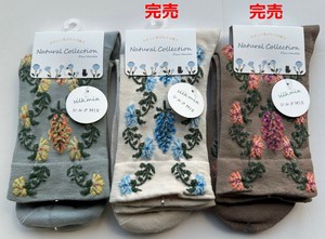 短袜 新商品 袜子 花卉图案 春夏