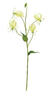 【アーティフィシャルフラワー】【造花】A?35070　グロリオサ×4 #020 ｿﾌﾄｲｴﾛ-