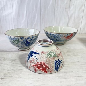 美浓烧 饭碗 陶器 日式餐具 折纸 日本制造