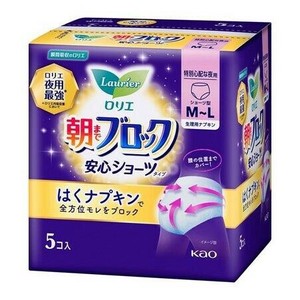 ロリエ　朝までブロック　安心ショーツ　MーLサイズ 5コ入