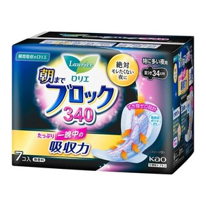 ロリエ　朝までブロック　340　羽つき（34cm） 7個入