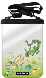 ポケットモンスター タブレット対応 防水ポーチ イエロー&グリーン POKE-969YG