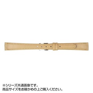 MIMOSA(ミモザ) 時計バンド Eカーフ 10mm キャメル (美錠:銀) CE-CM10