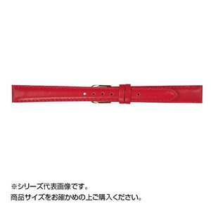 MIMOSA(ミモザ) 時計バンド ベビーカーフKC 12mm レッド (美錠:金) CKC-R12